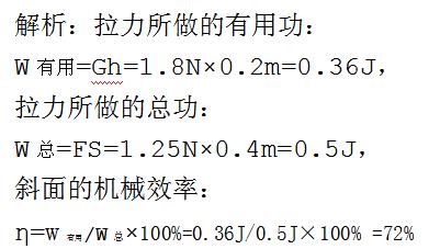 中考物理机械和功的知识点讲解