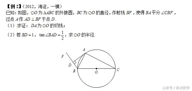 中考考点——图形位置关系之圆与三角形的关系