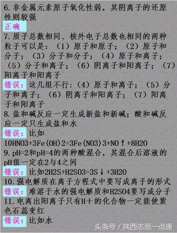 高考化学：这98个“关键”知识点，80%学生都没掌握！