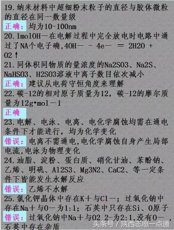 高考化学：这98个“关键”知识点，80%学生都没掌握！