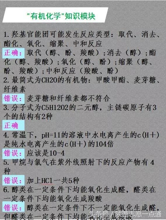 高考化学：这98个“关键”知识点，80%学生都没掌握！