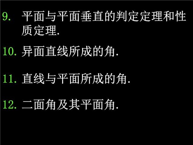 高考数学:立体几何考试说明，你必须掌握的考点说明