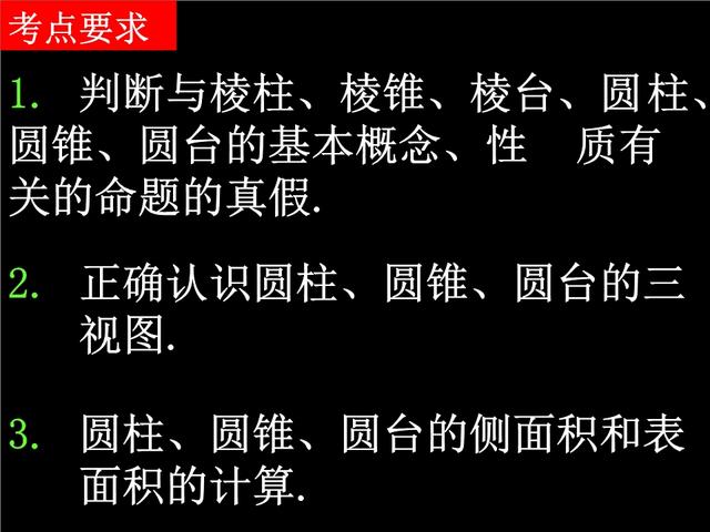 高考数学:立体几何考试说明，你必须掌握的考点说明