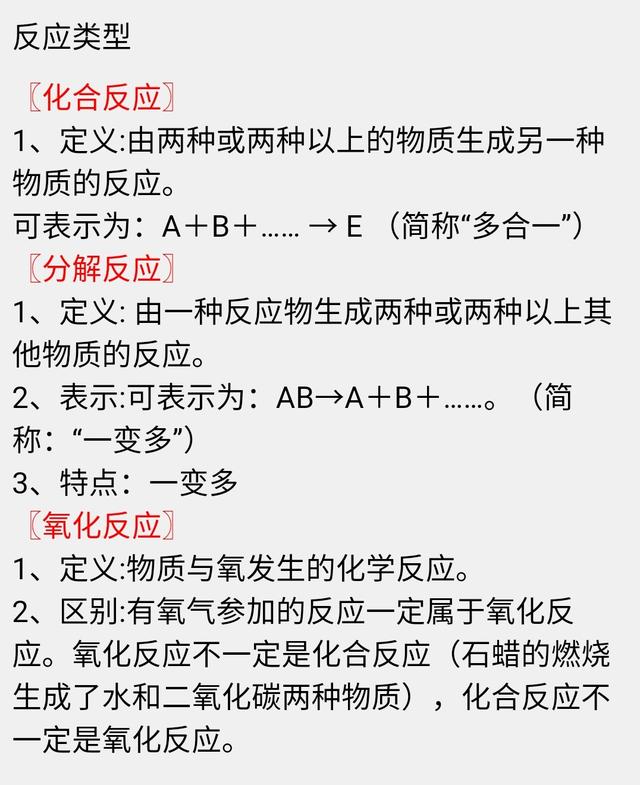 中考化学必考知识点~我们周围的空气知识分享