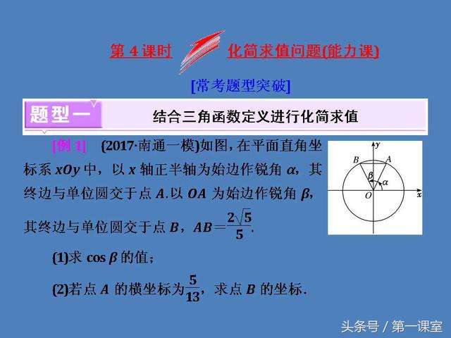 高中数学重难点归纳：三角函数化简求值的问题