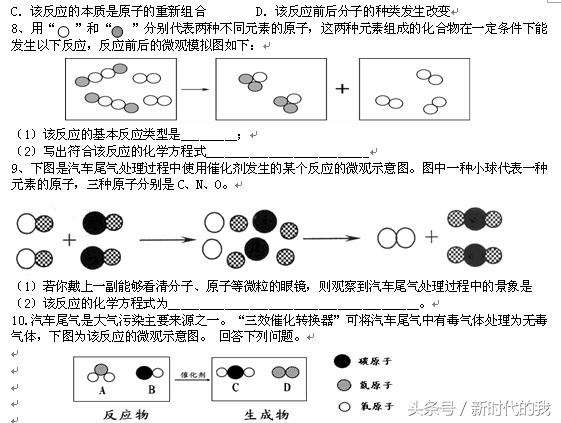 初中化学复习专题微观粒子