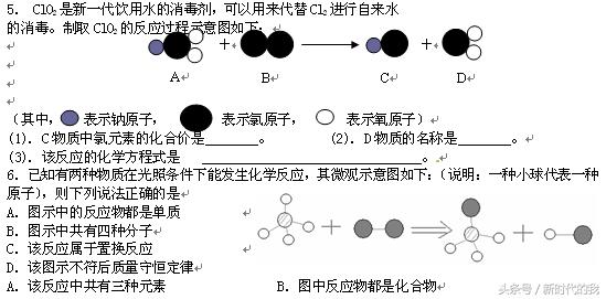 初中化学复习专题微观粒子