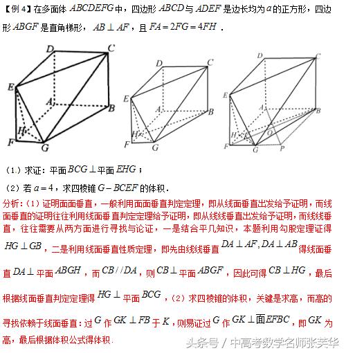 2018年高考数学压轴突破140 立体几何八大考点透析