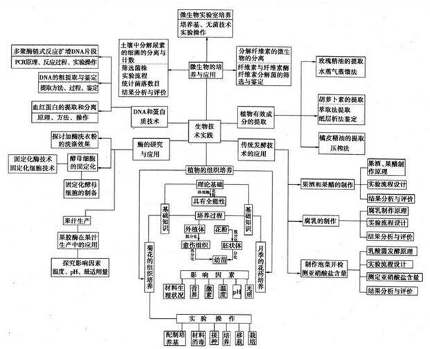 20张图包涵高中生物全部知识，适用2018年高考