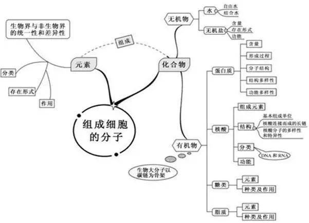 20张图包涵高中生物全部知识，适用2018年高考