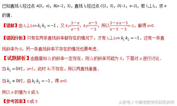 2018年高考数学压轴突破140   攻克直线与圆的方程的九大易错点