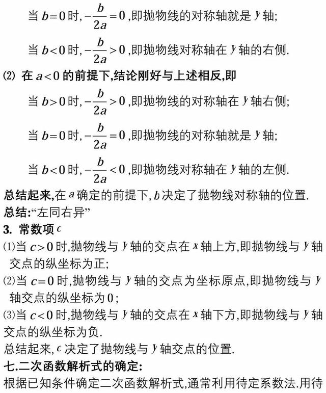 专题复习|初中函数重要知识点汇总! 提分必备！