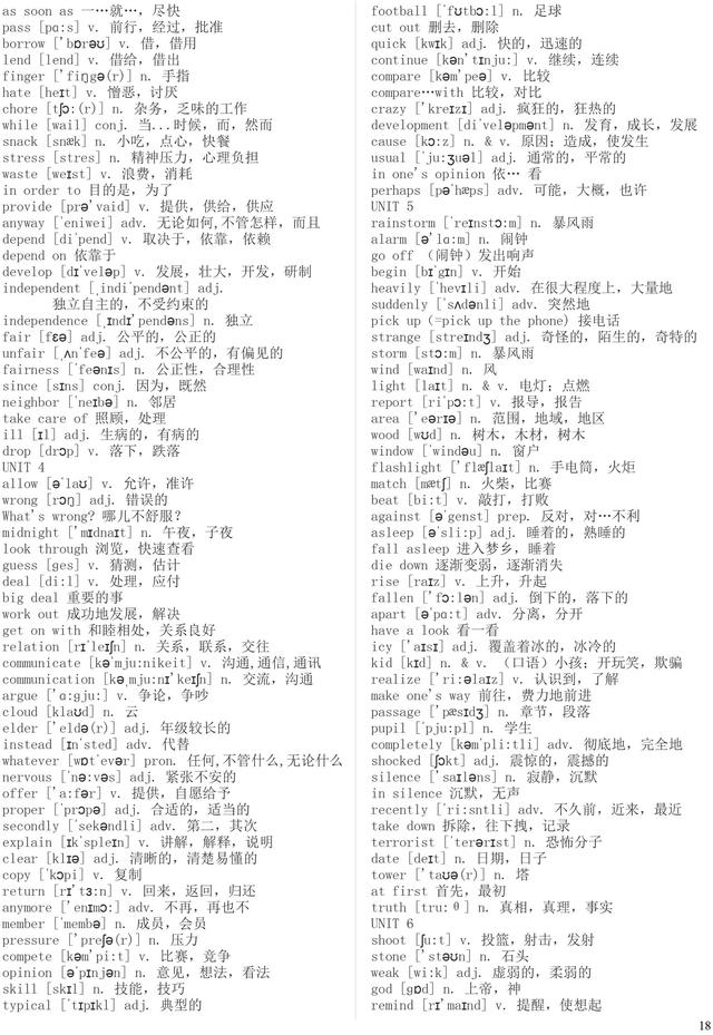 人教版初中英语七八九年级全部单词汇总，99%的同学都收藏了！