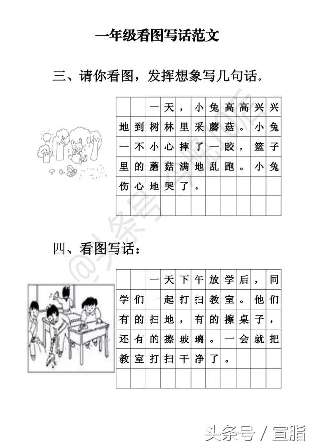 一年级实单元测试+看图写话+生字笔顺（下）