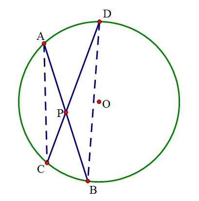 九年级数学，圆，相交弦定理