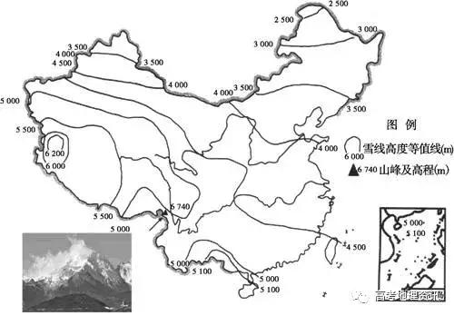 玩转地理 | 非地带性规律、雪线问题及例题解析