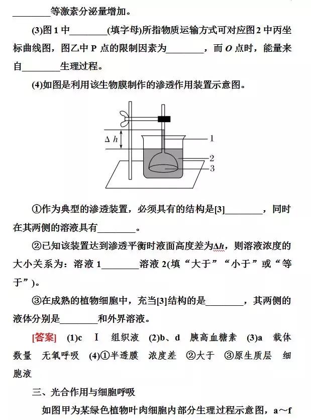 高中生物 | 必修十大知识点（可打印）