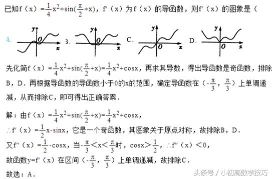 【冲刺高考】函数图像习题的处理技巧