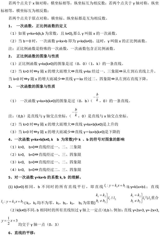 初中数学重要知识点总结, 考试马上就能用! 不收藏拿什么提分?