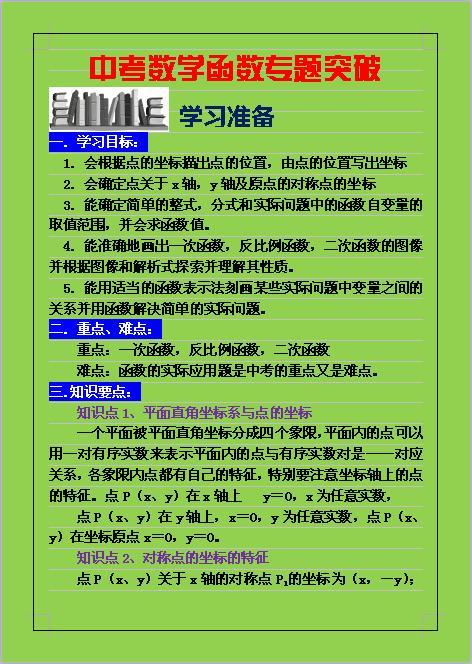 函数的实际应用题是中考的重难点，请查看这份宝贵的学习资料