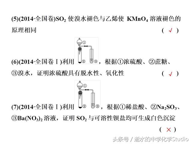 高考化学冲刺——非金属元素化合物的相关判断真题汇编