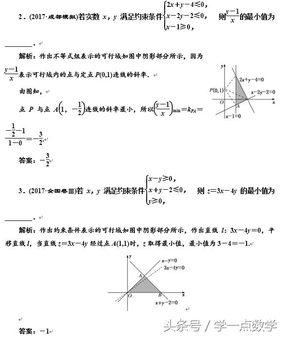 拿下必考点——【简单线性规划问题的3种考法】高考提分策略