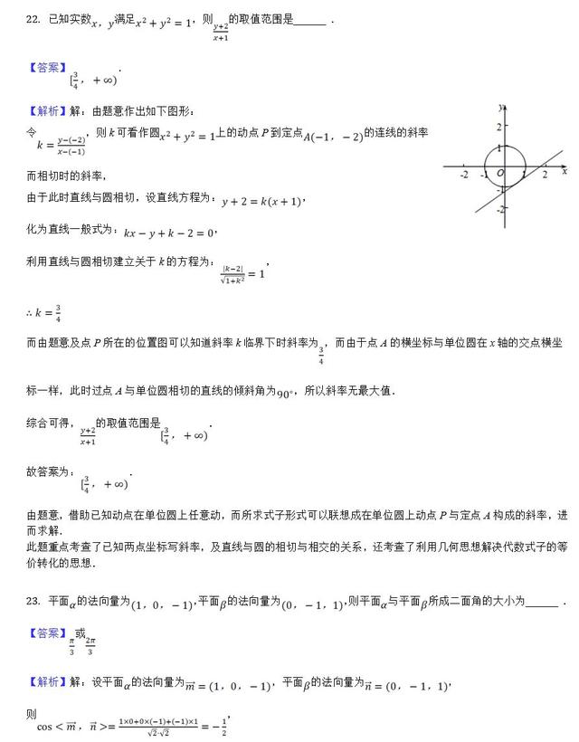 高二数学30分钟限时小练（5）（6）「复数+推理证明+排列组合+空间向量」