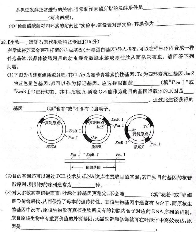 高考理综精品押题卷