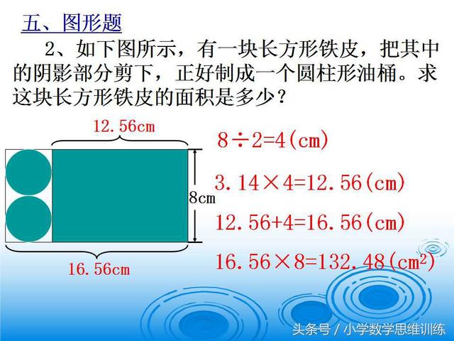 小升初难点---图形   圆柱与圆锥难题六大类型难题解析