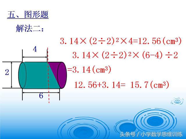 小升初难点---图形   圆柱与圆锥难题六大类型难题解析