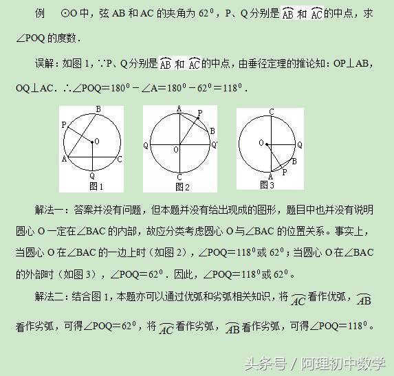 中考数学平面几何的典型错误分析（一）