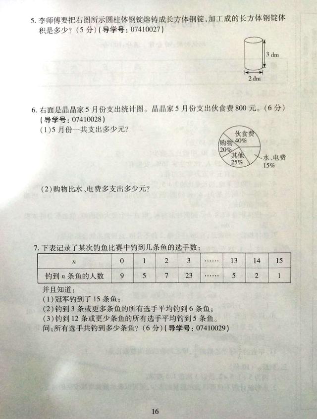 人教版小学 小升初 数学考前冲刺密卷（四）