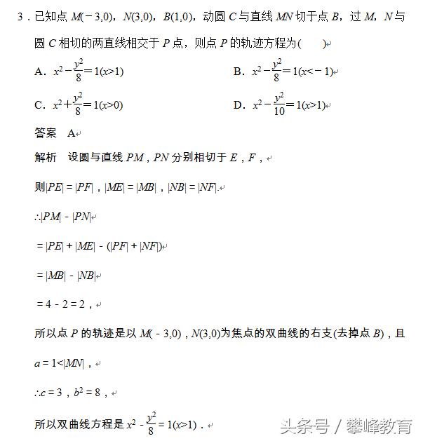 第二章　圆锥曲线与方程 章末检测