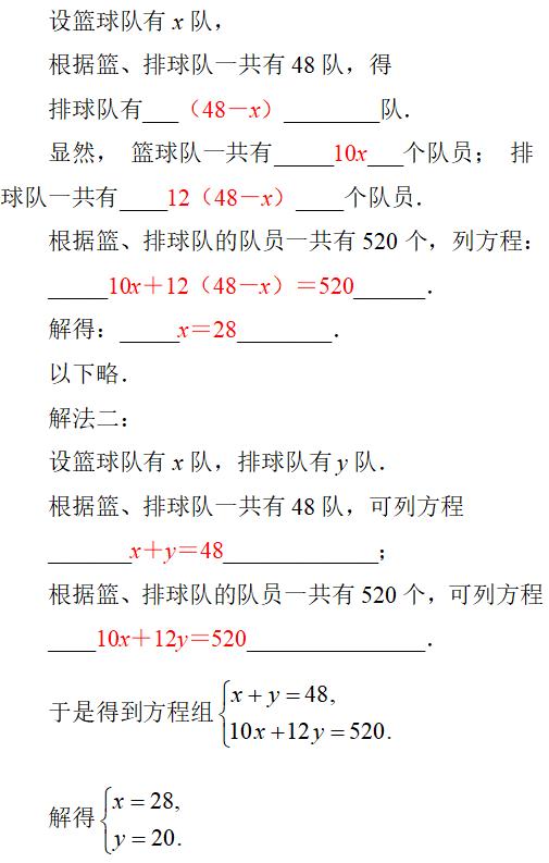 二元一次方程组第二单元自测——初一数学辅导连载十一