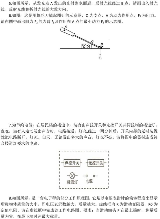 中考阅卷名师整理：中考物理易错题100道，看完后，千万别再错！