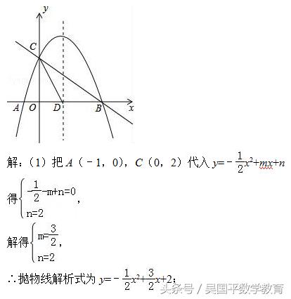 冲击2018年中考数学，专题复习52：二次函数综合题