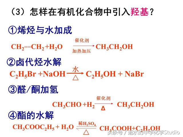 高二化学 选修五 有机化学基础 有机合成（上）