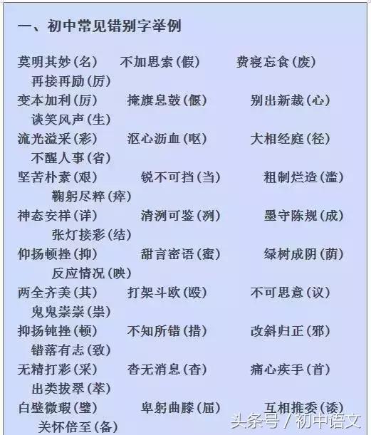 语文总复习｜易错词、古诗文、文学常识一篇全拿下，分数蹭蹭涨