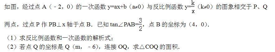 初中数学：反比例函数与一次函数的交点问题，最需要掌握的（51）