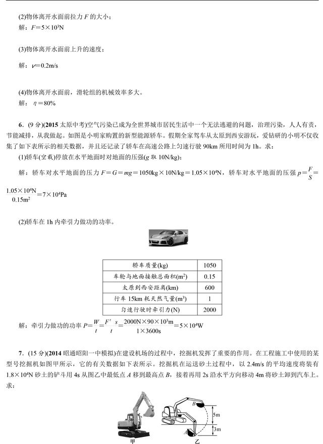 中考物理力学综合题题型复习，这些题型中考常考你要掌握！