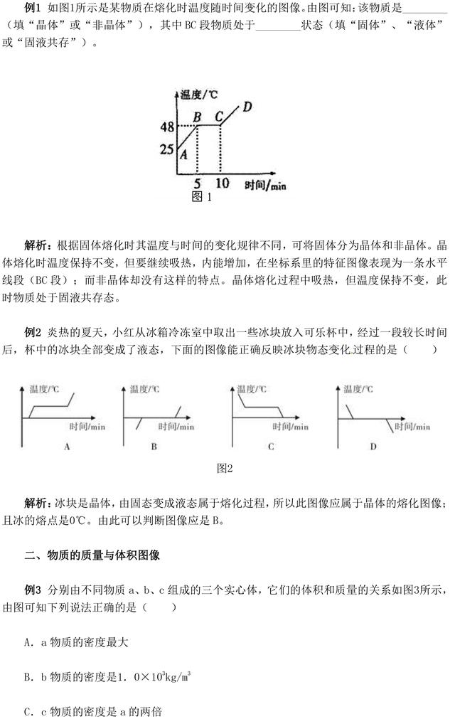 中考物理图像题归类分析，中考常考图像题型都在这了，要掌握！