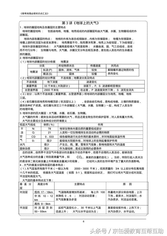 高考地理必背知识点（最全）