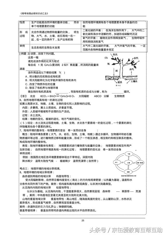 高考地理必背知识点（最全）