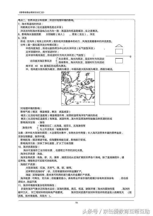 高考地理必背知识点（最全）