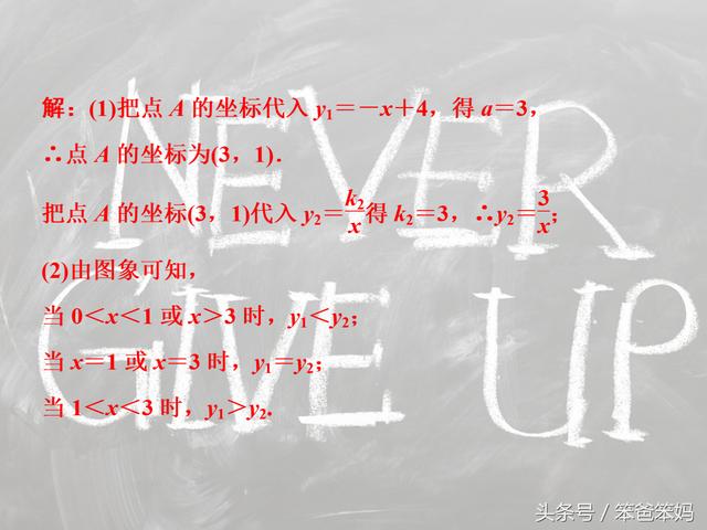 「中考数学」一次函数和反比例函数综合题型，必须熟练掌握！