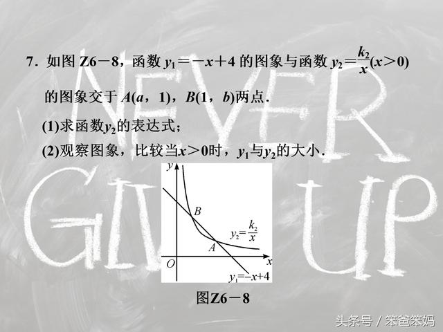 「中考数学」一次函数和反比例函数综合题型，必须熟练掌握！