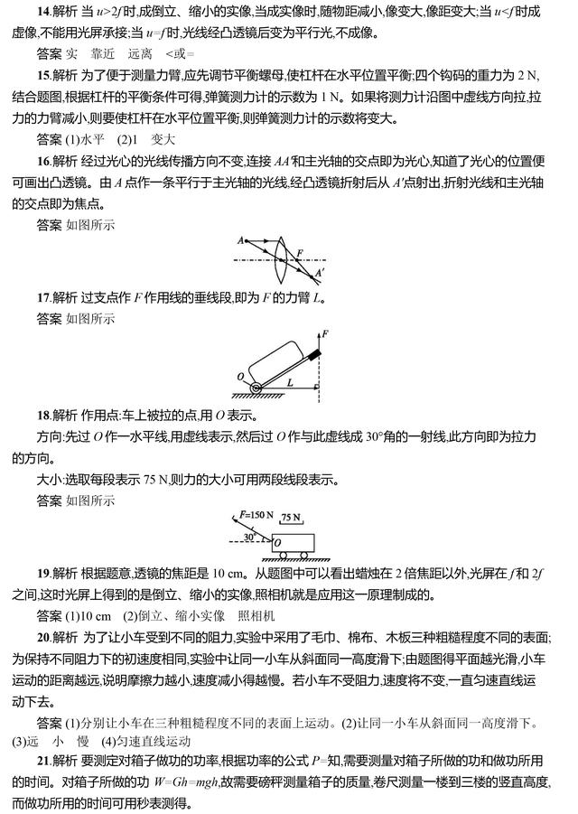 初二下册物理丨100分钟检测卷