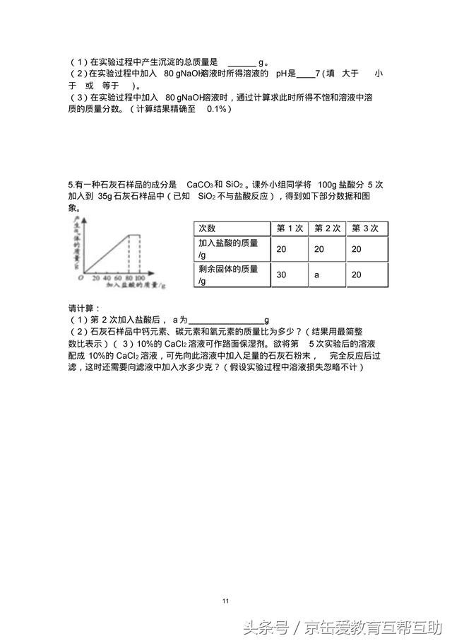 高考化学计算题型汇总，化学不用怕