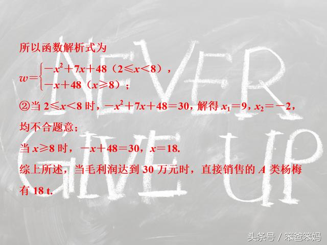 「中考数学」二次函数应用题，看清题、看懂图、列函数、用性质！