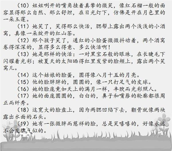 158句描写“人物外貌”的优美句子，用在作文中，轻松得高分